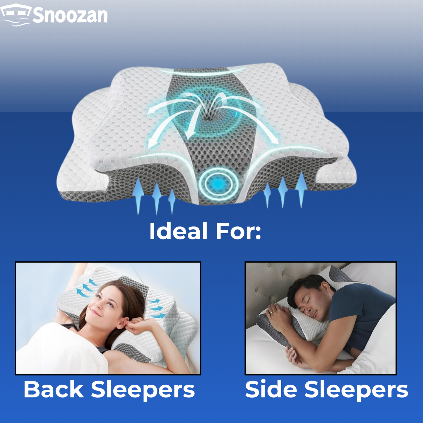 Snoozan™ Ergonomic Pillow